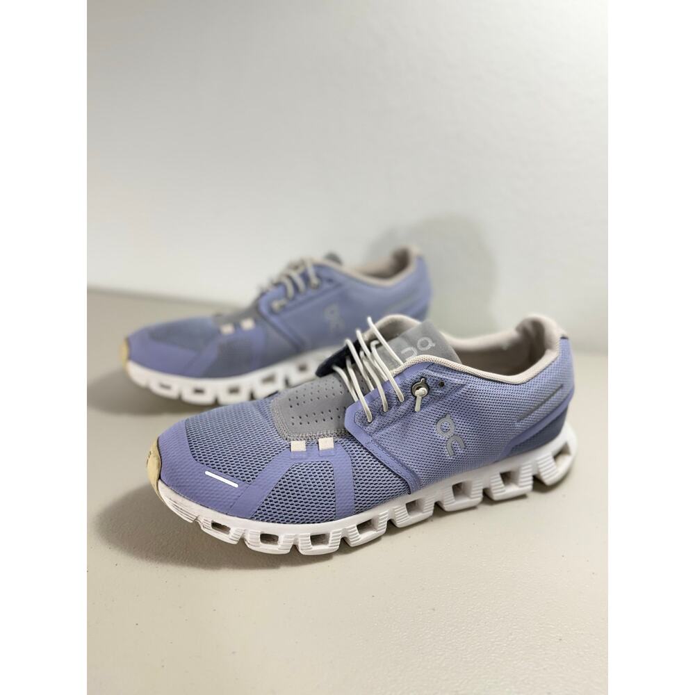 On Cloud 5 Women’s Size 9 Nimbus Alloy Purple Blue White Running Shoes Sneakers - Picture 3 of 9